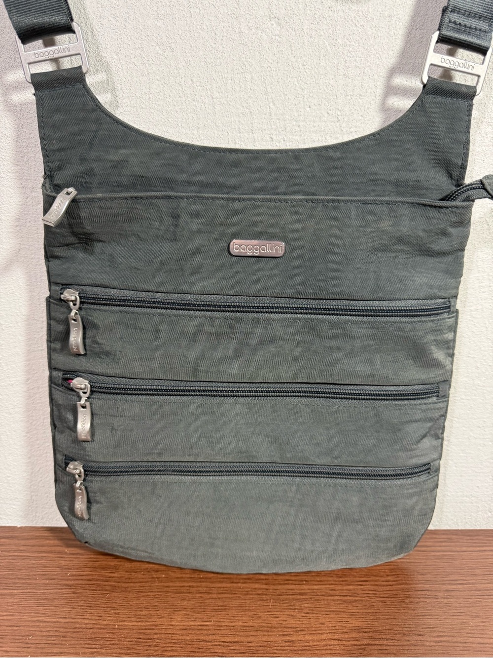 Baggallini Three Zipper Crossbody